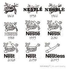 This becomes the unifying distinguishing mark for different nestle products. Pin By Werner Vanborren On Logo Design Logo Evolution Nestle Logo Logo Design