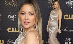 Critics' Choice Awards 2023: Kate Hudson bares a hint of sideboob in silver  gown