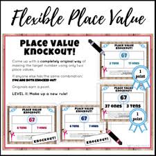 Flexible Place Value Game Puzzles Chart Tables 2 Nbt Grades 2 3 Pilates Knockout