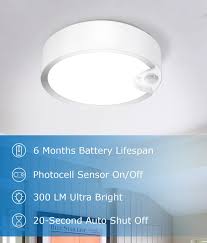 4.3 out of 5 stars 882. Sunvie Ish09 M876910mn Motion Sensor Ceiling Light Battery Operated Indoor Outdoor Led Battery Powered Ceiling Light 300lm For Hallway Bathroom Stairs