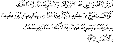 Terjemahan perkata per kata, tafsir ~ audio reciter. Surat An Nur 24 42 60 The Noble Qur An Ø§Ù„Ù‚Ø±Ø¢Ù† Ø§Ù„ÙƒØ±ÙŠÙ…