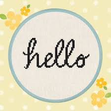Votes, rated based on results identification. Cursive Hello Cross Stitch Pattern Text Modern Simple Cute Etsy