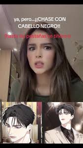 El encanto de Chase con cabello negro en la novela BL