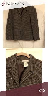 Dressbarn Womens Dress Jacket Wool Brown Womens Dress Jackets Jacket Dress Jackets