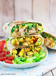 Burrito De Poulet A La Moutarde Et Courgette Mes Recettes Healthy Recette Poulet Moutarde Recette Burritos Recette