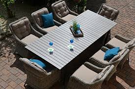 Gartenmobel Set Como Xl 8 Tisch Ausziehbar 205 X2f 260 Holzdekor Mit 8 Sessel Rattan Polyrattan Geflecht Gartenmobel Sets Gartenmobel Polyrattan