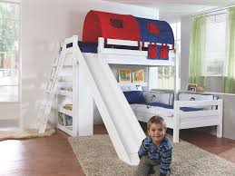 Kinderhochbett mit rutsche kaufen sie günstig auf wohnen.de ⭐ kostenloser versand & retoure ✅ große auswahl ⭐ kauf auf rechnung und raten. Etagenbett Sky Kinderbett Mit Rutsche Spielbett Bett Weiss Stoffset Blau Rot Gunstig Mobel Kuchen Buromobel Kaufen Froschkonig24