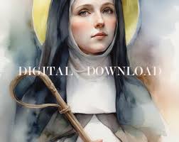 St. Colette, Patron of Expectant Mothers, Catholic Fine Art Print