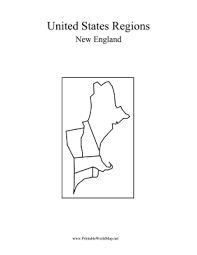 Printable map of new england. New England Map