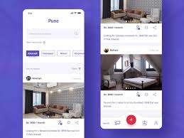 Home Screen For Flat And Flatmates App Clean Web Design Flat Web Design Web Layout Design