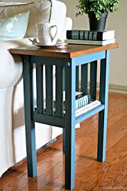 Love This Design Color Aubusson Blue End Table Mission Style End Tables Living Room End Tables Refurbished Table