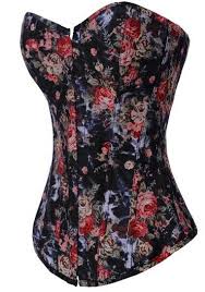 Black And White Floral Corset Pin On Outfits