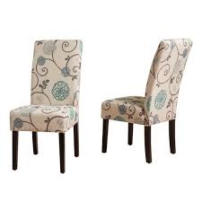 Leather safari lounge chair with ottoman. Noble House Pertica White And Blue Floral Fabric Dining Chairs Set Of 2 11015 The Home Depot