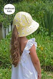 Bedhead Hat S Girls Buckets Ponytail Hole Keeps Necks Cool On A Warm Summer S Day And Provided Excellent Sun Protection Girl With Hat Kids Bucket Hat Kids Hats