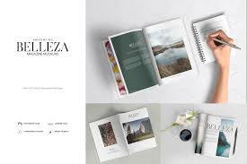 Belleza A4 Magazine Mockups Pack In Stationery Mockups On Yellow Images Creative Store