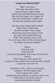 Long Live Rock And Roll Daughtry Soundtrack To My Life Play That Funky Music Song Words