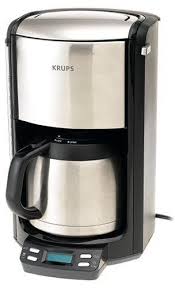 Amazon Com Krups Fmf5 Programmable Coffee Maker With Double Wall Thermal Carafe And Led Control Panel 1 Krups Coffee Maker Coffee Making Machine Coffee Maker