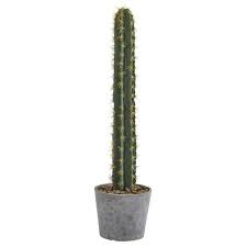 Apparently this is a common practice at big box stores like home depot, lowes, and. Nearly Natural 41 In Cactus In Stone Planter Artificial Plant 4589 The Home Depot