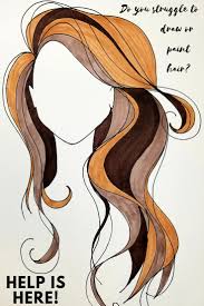 How To Draw Hair Is My Most Requested Topic In This Drawing Tutorial I Ll Show You How To Draw Paint Long How To Draw Hair Cool Drawings Drawing Tutorial