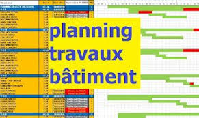 Exemple Planning Travaux Construction Batiment En Excel Planning En Format Excel Planning Chantier Ex Planning Chantier Planning De Travail Modele De Planning