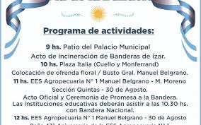 Haciendo clic acá, podrán acceder. El Acto Oficial Por El Dia De La Bandera Sera El Jueves 20 En La Escuela Agropecuaria NÂº 1 De 30 De Agosto Municipalidad De Trenque Lauquen