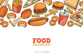 Download Hnad Drawn Fast Food Background For Free Food Backgrounds Free Fast Food Fast Food
