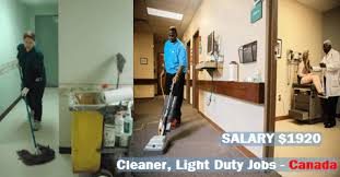 Cleaner Light Duty For Man Female Jobs In Canada Job Cleaners Work Conditions