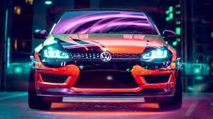 You can also upload and share your favorite neon car wallpapers. Wallpaper Id 6020 Volkswagen Golf Gti Volkswagen Car Neon Backlight Tuning 4k