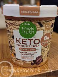 I was debating on a couple of sugar free options when i spotted the simple truth brand of keto ice creams. Review Simple Truth Keto French Ice Cream Coffee Chip Crazy Keto Chick