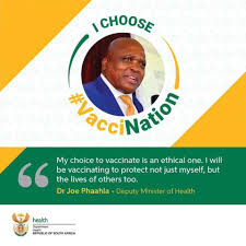 Jul 01, 2021 · the government may approach the serum institute of india for the shots, deputy health minister joe phaahla told lawmakers on wednesday. I Choose Vaccination Dr Joe Phaahla Deputy Minister Of Health Sa Corona Virus Online Portal