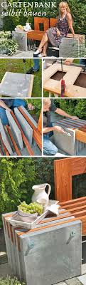 Gartenbank Aus Beton Selbst De Gartenbank Holz Betongarten Gartenbank