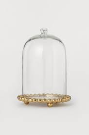 Glass Dome With Metal Basemodel Glass Domes Glass Cloche H M