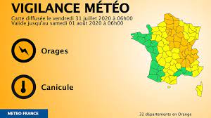 Après une vague de chaleur, météo france place, ce mercredi 16 juin 2021, 25 départements de l'ouest principalement en vigilance orange pour risques d'orages. Orages Le Nord Et Le Pas De Calais Places En Vigilance Orange