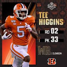 With The No 33 Overall Pick The Bengals Select Clemsonfb Wr Tee Higgins Nfl Football Art Nfl Nfl Football Wallpaper By rotowire staff | rotowire. clemsonfb wr tee higgins