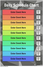 Make A Routine Chart Daily Routine Chart Template