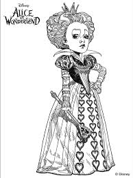 Tim Burton S Alice In Wonderland Coloring Page Alicia En El Pais De Las Maravillas Pais De Las Maravillas Alicia En El Pais
