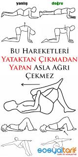 Bu Hareketleri Yataktan Cikmadan Yapan Asla Agri Cekmez Tum Vucut Egzersizleri Saglik Ve Fitness Saglikli Spor Aktiviteleri