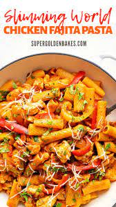 One Pot Chicken Fajita Pasta Supergolden Bakes Chicken Fajita Pasta Chicken Fajitas Chicken Pasta Recipes