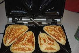 Use Your Sandwich Maker To Make Fluffy Pancakes Sandwich Maker Recipes Breakfast Sandwich Maker Recipes Breakfast Sandwich Maker