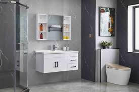 When your cabinets, you need to use a bonding primer. White Painted Bathroom Vanity With Mirror Cabinet And Ceramic Basin From China Factory China Bathroom Cabinet Bathroom