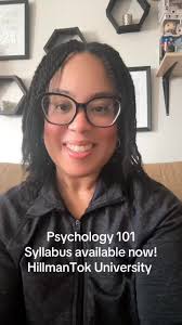 Syllabus available now! Tuesdays 8pm EST #hillmantokunivserity #psychology  #tthbcu #hillmantok #drbarlow