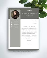 Resume Template 3 Page Cv Template Cover Letter Instant Etsy Cv Template Resume Template Cover Letter