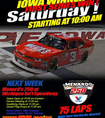 View full 2019 nascar results from michigan international speedway in brooklyn, mi. Bruce Pearson Grabs 1st Win In The Nascar Xfinity Series At Iowa Speedway Old Bastards Racing League