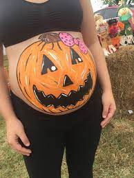 Pregnant Pumpkin Belly Pregnant Halloween Pregnant Halloween Costumes Pregnant Belly Painting