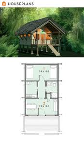 Partner site with sims 4 hairs and cc caboodle. Off Grid Jungle Shelter Plan 556 4 384sft Vacation House Plans Beautiful House Plans Cottage House Plans