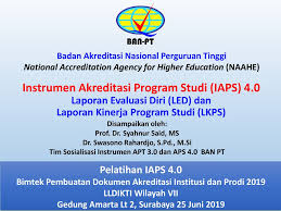 Evaluasi diri program studi 4. Badan Akreditasi Nasional Perguruan Tinggi Ppt Download