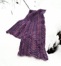 Check spelling or type a new query. Lace And Cables Scarf Knitting Pattern Alpine Roses