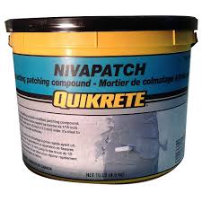 Quikrete® makes two products — and the local hd conveniently carries both — which look like they could work. Quikrete 3kg Nivapatch The Home Depot Canada