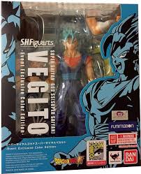 This collection began to release dragon ball dolls in 2011, and since then, and counting those that will come out at the end of the year, such as the bardock figure, they have a total of 100 figures of the characters of db, dbz and db super. Dragonball Super 6 Inch Action Figure S H Figuarts Super Saiyan Blue Vegito Sdcc Exclusive