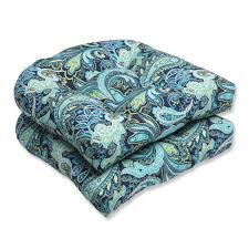 Check spelling or type a new query. Pillow Perfect Set Of 2 Outdoor Wicker Seat Cushions Pretty Paisley Navy 7529753 Hsn